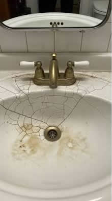 Sink before restoration