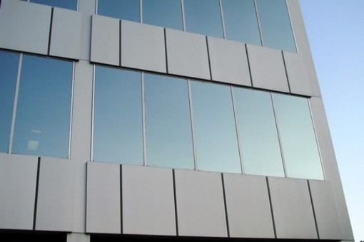 Alucobond panels before restoration
