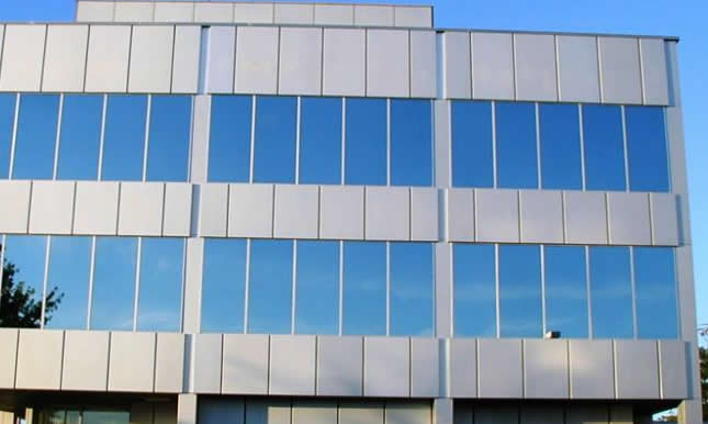Alucobond panels after restoration